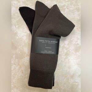 Summer 😎 Sale -Saks 5th Avenue 

3pr. Dress Socks Quality (2 Green 1 Brown )